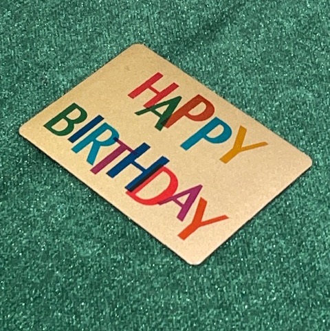 Rainbow Phantom Card, Happy Birthday (Black Card) by Higar