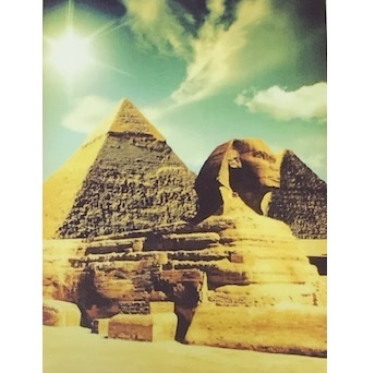 Rainbow Polaroid Film (Pyramid & Sphinx- Cairo,Egypt) by Higar