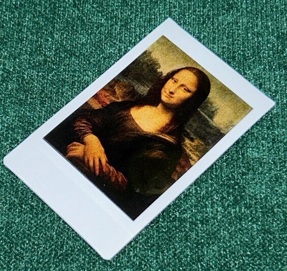 Rainbow Polaroid Film (Mona Lisa) by Higar