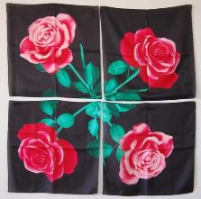 Japanese Silks (4 separated Roses)