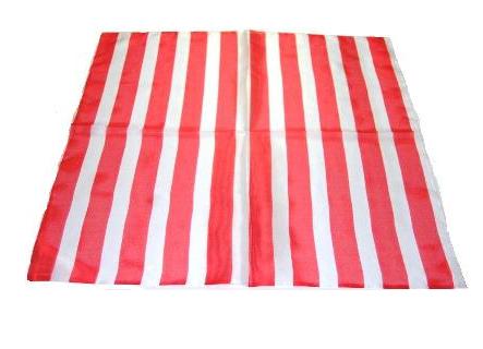 Japanese Striped Silk (18inches, Red & White)